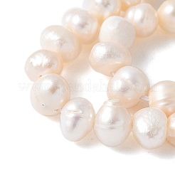 Natural Cultured Freshwater Pearl Beads Strands&nbsp;PEAR-I007-07O-07A