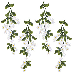 4Pairs Iron on Flower Cloth Patches&nbsp;PATC-GF0001-68