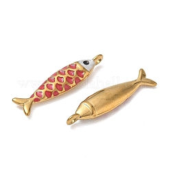 304 Stainless Steel with Red Enamel Pendants&nbsp;SA-CBA0FDA-01G