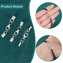 6Pcs Sterling Silver Lobster Claw Clasps&nbsp;FIND-AB00056