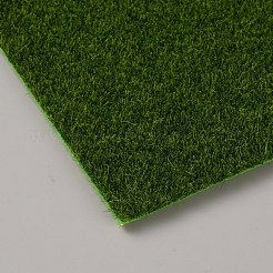 ペット＆ナイロンスクエア人工芝マット  ミニチュア風景盆栽鉢植え装飾  濃い緑  150x150x3mm&nbsp;AJEW-GF0015-35B