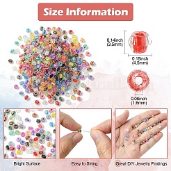 500Pcs Transparent Glass Beads&nbsp;FIND-CJ0002-77