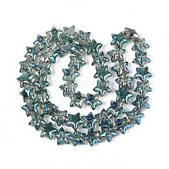Electroplate Glass Beads Strands&nbsp;EGLA-N020-01C