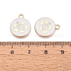 Rack Plating Alloy Enamel Pendants&nbsp;ENAM-N070-01F-03G-01