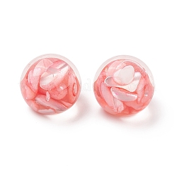 クリアアクリルカボション  シェルと  ラウンド  ランダムな色  20x17.5mm&nbsp;MACR-XCP0001-12
