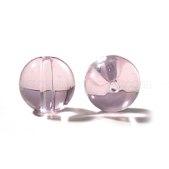 K9ガラス  模造オーストリアクリスタルビーズ  ラウンド  パールピンク  5.5x6mm  穴：1.2mm&nbsp;GLAA-R004-03R