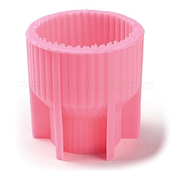 Ribbed Pillar Geometry Scented Candle Silicone Molds&nbsp;LS-DIY-G106-01B