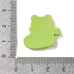 動物のクリスマスソックステーマ不透明樹脂デコデンカボション  クマ  22.5x23.5x6.5mm&nbsp;RESI-S397-03A