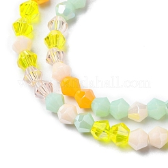 Electroplate Glass Beads Strands&nbsp;EGLA-D018-02D