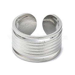304 Stainless Steel Open Cuff Rings&nbsp;RJEW-M019-27P