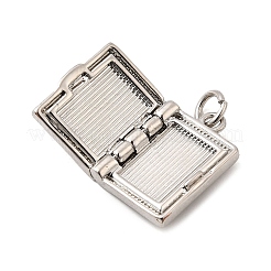 Book with Cross Brass Pendants&nbsp;KK-I364-49P