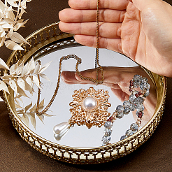 Iron with Glass Cake Stand&nbsp;AJEW-WH0609-469A