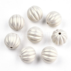 Spray Painted Acrylic Beads&nbsp;X-MACR-T037-04