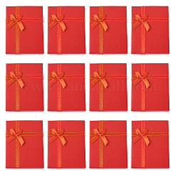 Rectangle Paper Jewelry Set Storage Boxes with Bowknot&nbsp;CON-TAC0014-04D