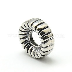 Large Hole Tibetan Style Alloy Tyre European Beads&nbsp;TIBEB-O003-03
