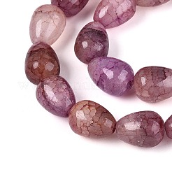 Baking Paint Crackle Glass Beads Strands&nbsp;DGLA-N019-03A-11