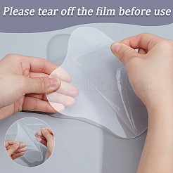 2Pcs 2 Styles Transparent Acrylic Cup Mats&nbsp;AJEW-CN0006-47