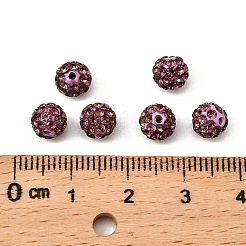 Polymer Clay Rhinestone Beads&nbsp;RB-A053-6mm-10