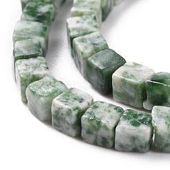 Natural Green Spot Jasper Beads Strands&nbsp;G-F631-K18