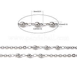 Tarnish Resistant 304 Stainless Steel Decorative Rolo Chains&nbsp;CHS-E001-03P