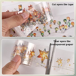 8ロール8色のペット用粘着紙装飾ステッカー  DIY フォトアルバム日記スクラップブック装飾用  ミックスカラー  38x0.1mm  2 m /ロール  1ロール/色&nbsp;DIY-CP0012-91