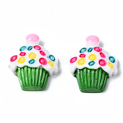 Spray Painted Resin Cabochons&nbsp;CRES-Q215-005