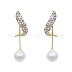 Alloy Crystal Rhinestone Dangle Stud Earrings&nbsp;FS-WG37841-01