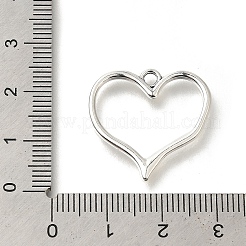合金のチベット風チャーム  カドミウムフリー＆鉛フリー  ハート  アンティークシルバー  22.5x23x1.5mm  穴：2mm  約413個/500g&nbsp;FIND-G078-19AS