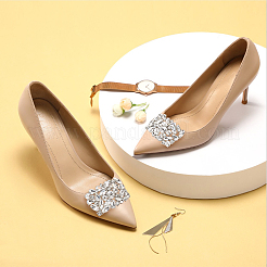 1 Pair Alloy & Rhinestone Shoe Decorations&nbsp;FIND-AN0001-11B