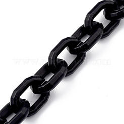 Handmade Spray Painted CCB Plastic Cable Chains&nbsp;AJEW-JB00736