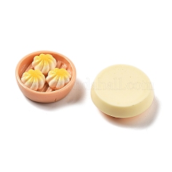 ミニ食品テーマ樹脂カボション  ミックスカラー  19x19x7~8mm&nbsp;CRES-I037-03