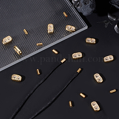 5 Sets Brass Cord Ends&nbsp;KK-BBC0009-28