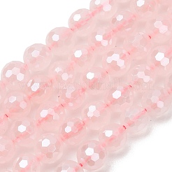 Electroplated Natural Rose Quartz Beads Strands&nbsp;G-B191-A04-6mm