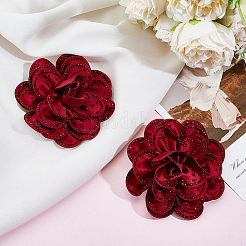 Cloth & Iron Shoe Buckle Clips&nbsp;HJEW-ME00088-02
