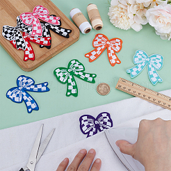 Bowknot Polyester Embroidery Sew on Appliques&nbsp;PATC-FG0002-58