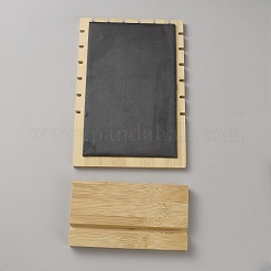 Bamboo Necklace Organizer Display Stands&nbsp;NDIS-WH0009-21B