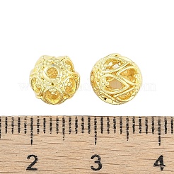 Brass Hollow Beads&nbsp;KK-A226-07A-G