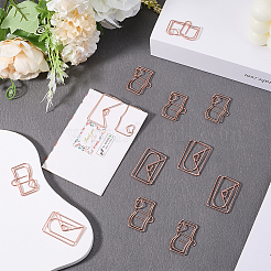 30Pcs 2 Styles Iron Paper Clips&nbsp;TOOL-CP0001-46