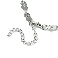 Non-Tarnish 304 Stainless Steel Boston Link Chain Necklaces for Women&nbsp;NJEW-A021-02P