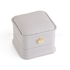 PU Leather Ring Gift Boxes&nbsp;LBOX-L005-A02