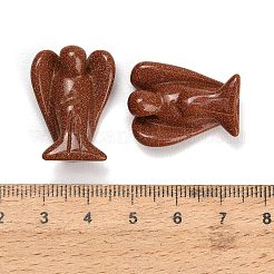 合成金石宝石彫刻天使像  自宅オフィスのデスクトップの風水の装飾品  11~11.5x22~22.5x28~28.5mm&nbsp;GG-CBA8396-A15