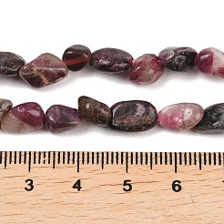 天然梅の花トルマリンビーズ連売り  ナゲット  タンブルストーン  6~12x5~7x3.5~4.5mm  穴：0.7~0.8mm  約21~24個/連  7.87''~8.39''（20~21.3センチメートル）&nbsp;G-K395-B11-01