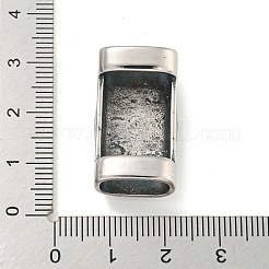 Tibetan Style 304 Stainless Steel Slide Charms/Slider Beads&nbsp;STAS-L274-005AS-01
