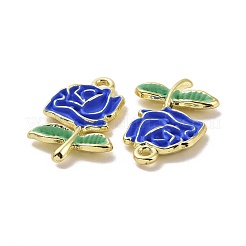 Rack Plating Alloy Enamel Pendants&nbsp;PALLOY-O109-14LG-05