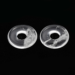 ウォーターメロンストーンガラスペンダント  ドーナツ/円盤  18x4.5~5.5mm  穴：5.5mm&nbsp;G-T122-66P