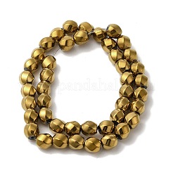 Electroplated Synthetic Magnetic Hematite Beads Strands&nbsp;G-I364-J01