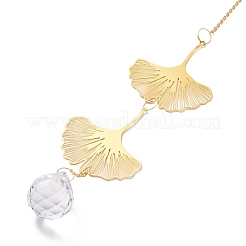 Faceted Glass Sun Catcher Pendant Decorations&nbsp;AJEW-A037-08G