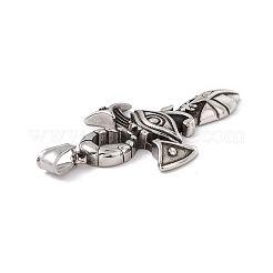 304 Stainless Steel Manual Polishing Big Pendants&nbsp;X-STAS-G267-10AS