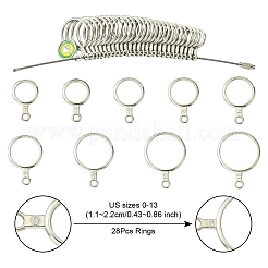 28Pcs Alloy American Calibration Ring Sizers Professional Model&nbsp;TOOL-YW0001-79