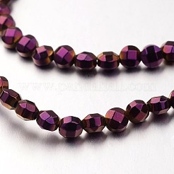 Electroplate Non-magnetic Synthetic Hematite Bead Strands&nbsp;G-F300-34